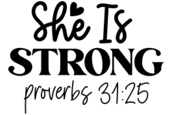 She is Strong: Proverbs 31:25