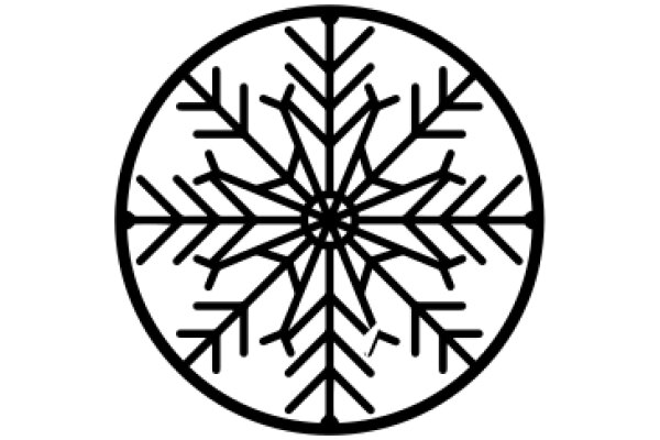 Stylized Snowflake Design