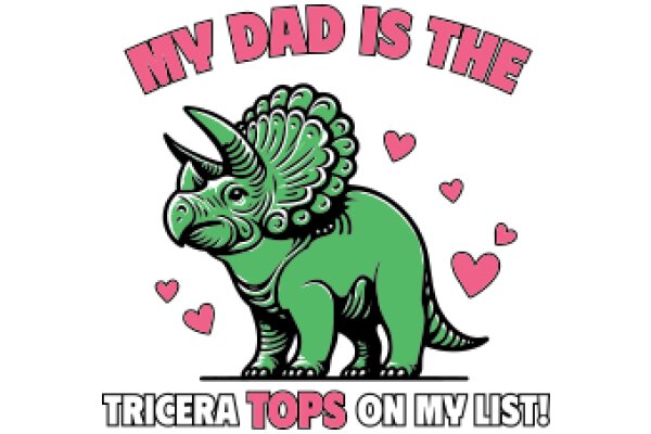 My Dad is the Triceratops Top of My List!