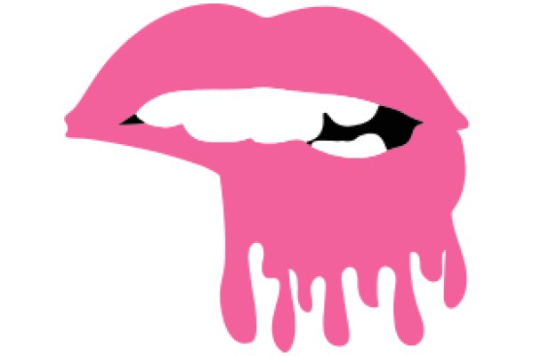 Pink Lipstick with Drops of Splatter