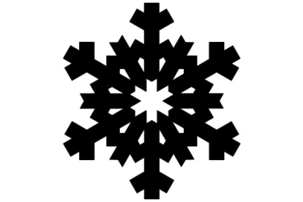 Stylized Snowflake Design in