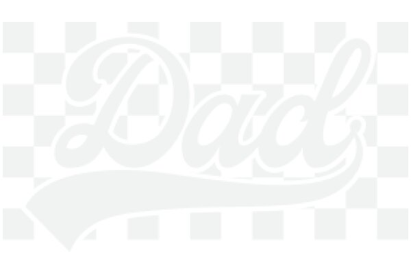 Stylish Dad Logo on Checkered Background