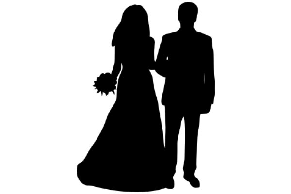 A Silhouette of a Couple, Ready for a Special Event