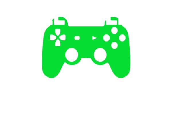 Vibrant Green Gaming Controller Icon