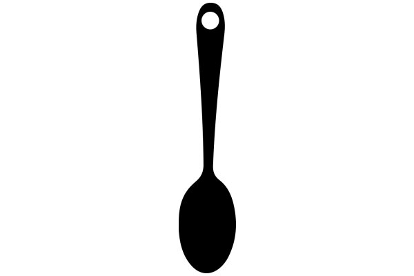 Simplistic Silhouette of a Spoon