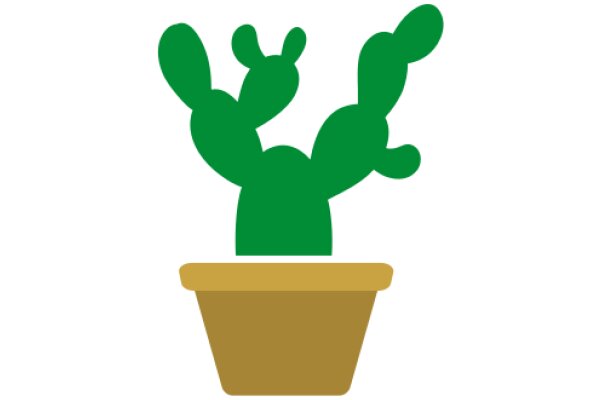 A Playful Cactus in a Pot