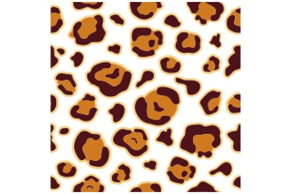 A Pattern of Brown and Tan Shapes on a Black Background