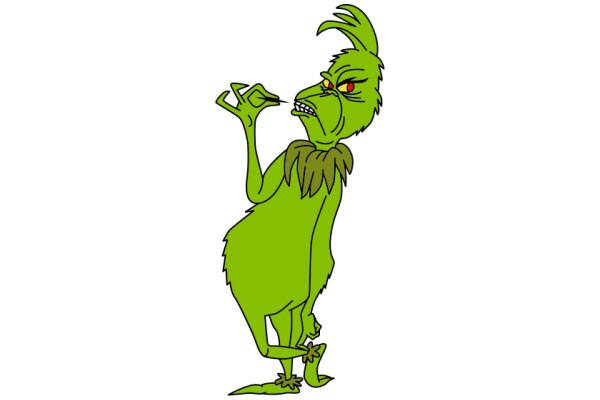 The Grumpy Grinch: A Cartoon Character