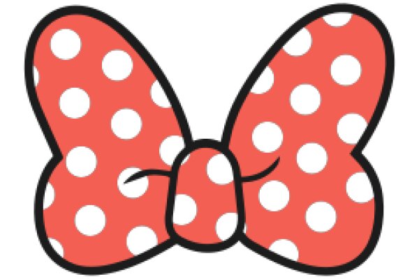 Vibrant Red Polka Dot Butterfly