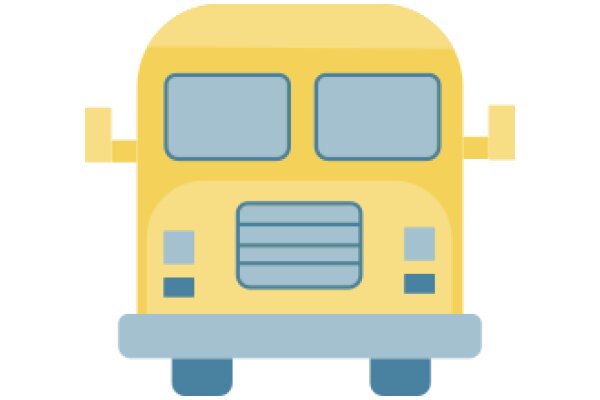 A Friendly Yellow School Bus Icon