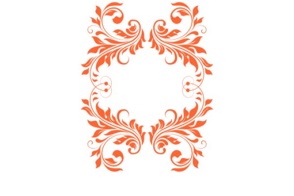 Vibrant Orange Floral Design