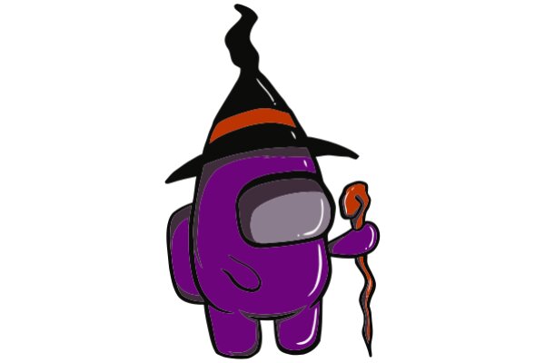 A Purple Wizard with a Cane, Ready for Adventure