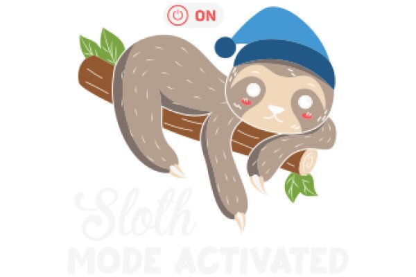 Sloth Mode Activated: A Playful Illustration of a Sloth Resting on a Branch