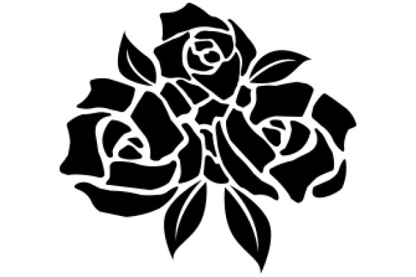 Elegant Black Rose Design