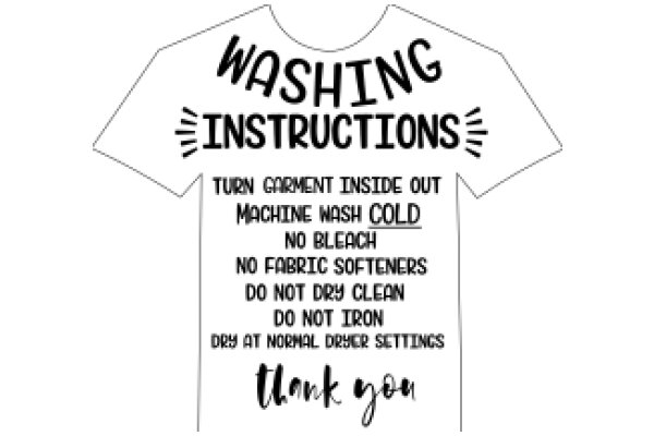 Washing Instructions: Turn Garment Inside Out, Machine Wash Cold, No Bleach, No Fabric Softeners, Do Not Dry Clean, Do Not Iron, Dry at Normal Dryer Settings, Thank You
