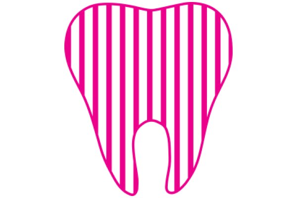 Stylized Pink and White Toothbrush Icon