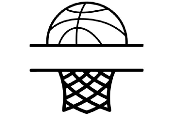 Simplistic Illustration of a Basketball Net