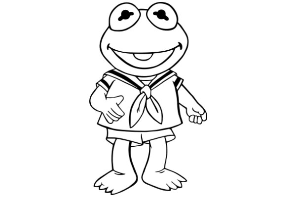 Kermit the Frog: A Classic Character in a Modern Drawing