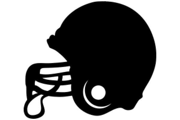 A Silhouette of a Football Helmet