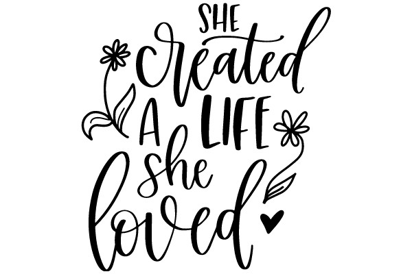 Crafted with Love: A Hand-Drawn Quote