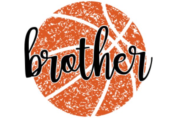 Orange Basketball Logo with the Word 'Brother' in Black Text