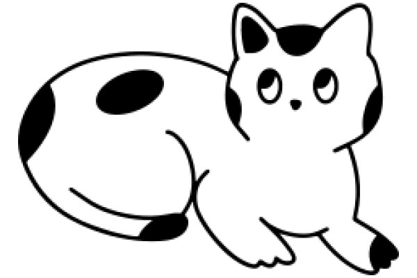 A Whimsical Drawing of a Cat and Dog