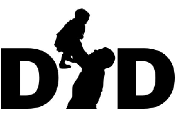 A Silhouette of a Father and Child Climbing a Mountain