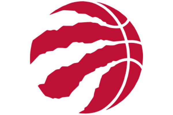 Vibrant Red Basketball Logo