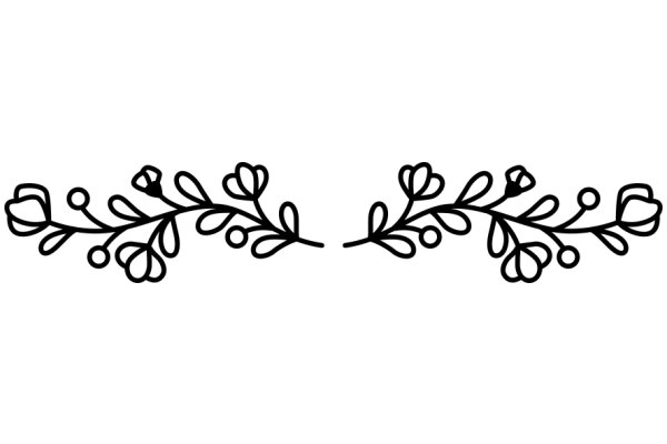 Stylized Floral Design in