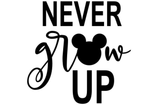 Never Grow Up: A Playful Take on the Iconic Disney Character