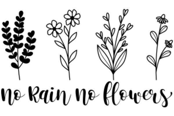 No Rain, No Flowers: A Illustration of Flowering Plants