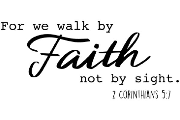 Inspirational Quote: Faith and Sight