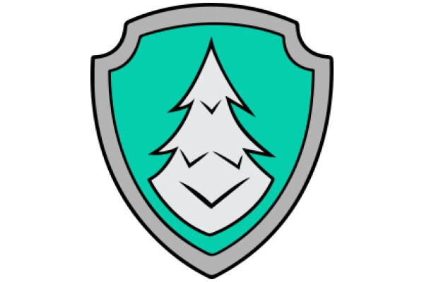 Stylized Shield Emblem with a Tree Design