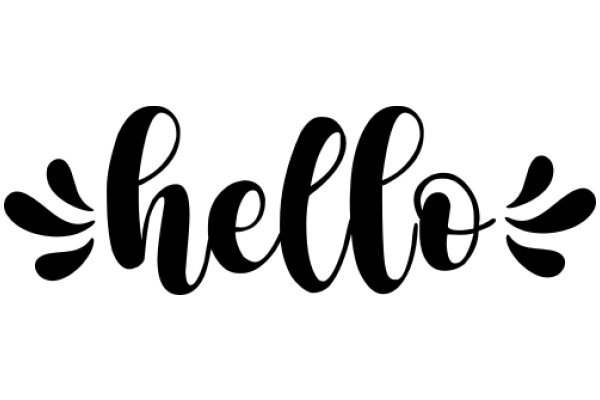 Hello: A Graphic Design of a Friendly Greeting