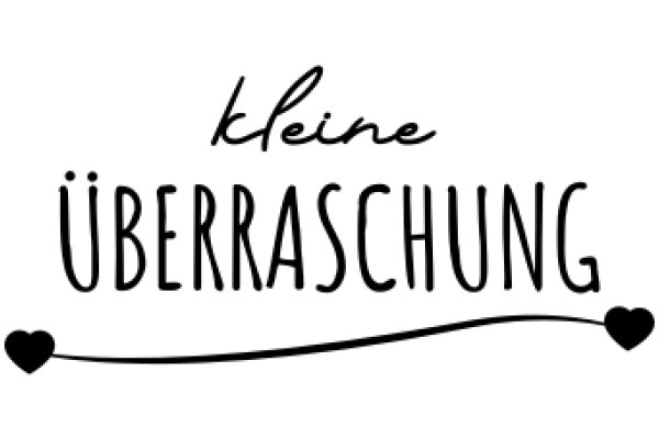 A Simple, Logo for a Brand Called 'Kleine Uberraschung'