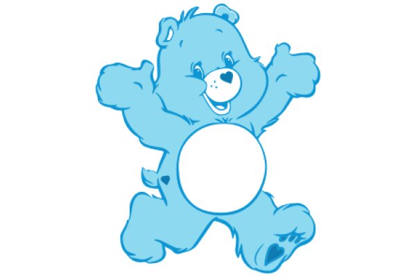 A Blue Bear Emoji with a Heart