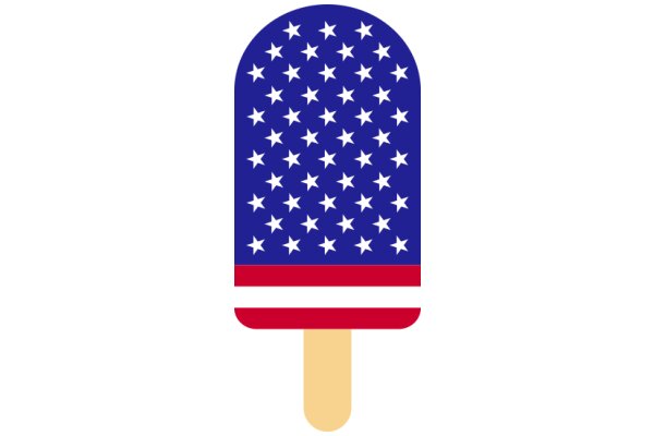 American Flag Ice Cream Pop