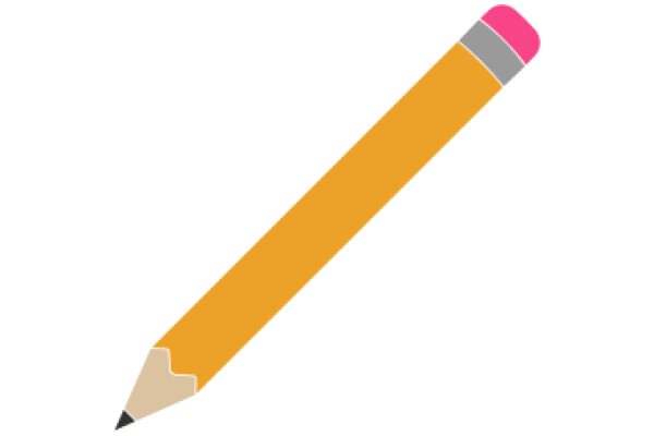 A Vibrant Pencil with a Pink Eraser