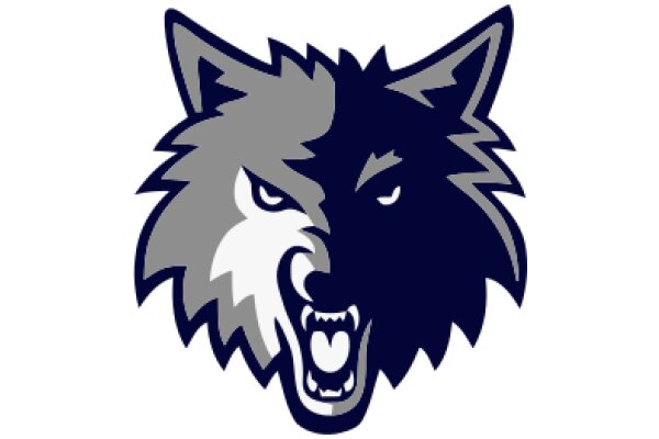 Stylized Wolf Logo with a Fierce Expression