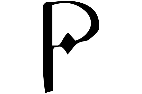 Stylized Letter 'P' in