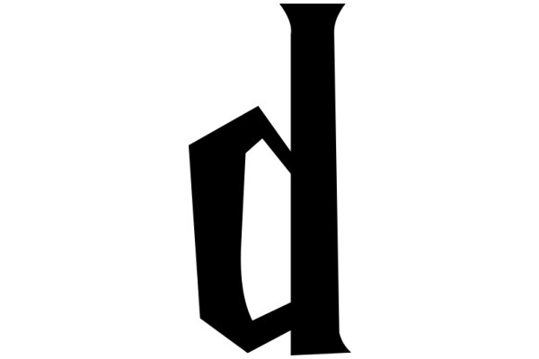 Stylized Black Letter 'U' with a Handle