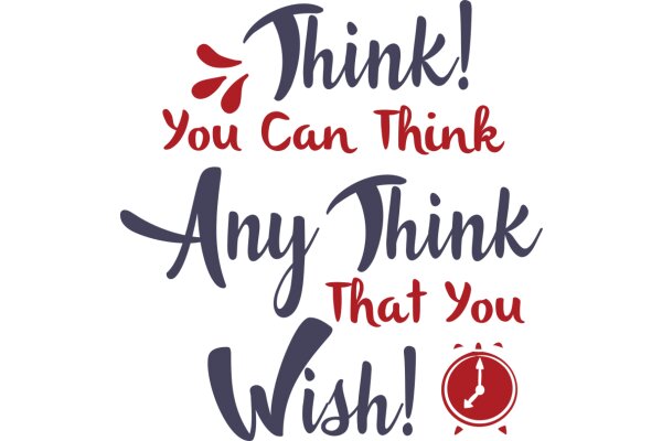 Empowerment Quote: Think, Think, Think, Any Think That You Wish!