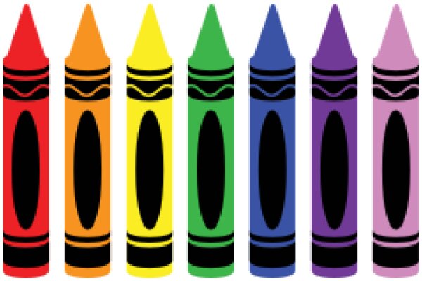 A Rainbow of Crayons: A Vibrant Display of Art Supplies