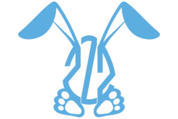 Stylized Blue Bunny Icon