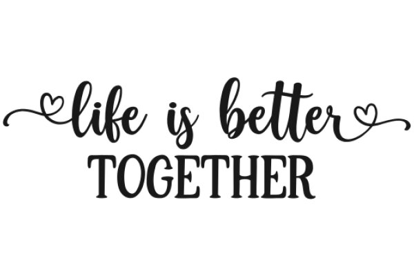 Inspirational Quote: Life is Better Together