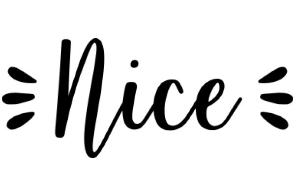 Stylized 'Nice' Text Logo