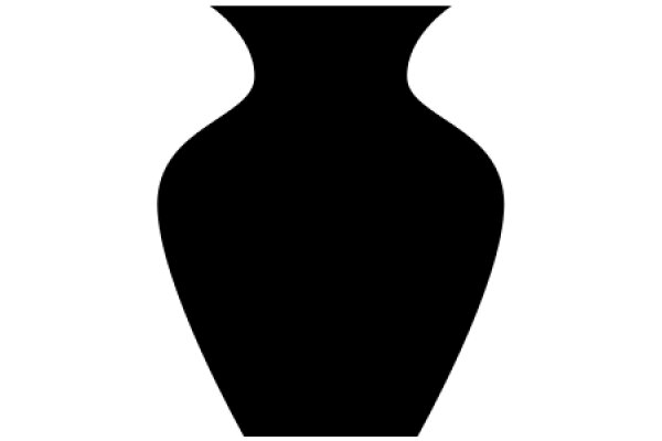 Simplistic Black Vase Icon