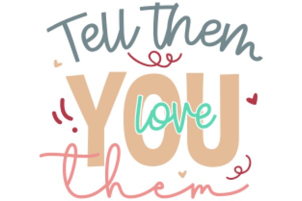 Inspirational Quote Poster: 'Tell Them You Love Them'