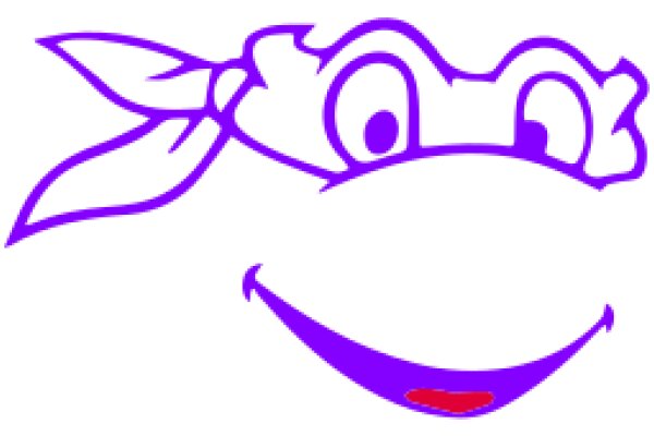 A Purple Smiley Face with a Bandana