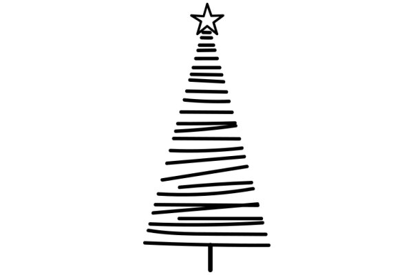 Simplistic Christmas Tree Illustration